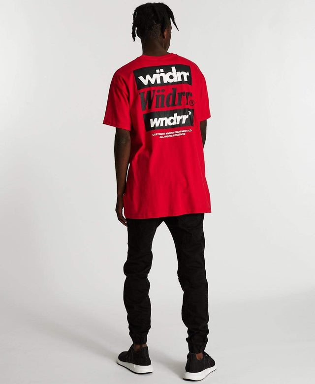 WNDRR ICONS CUSTOM FIT TEE Red
