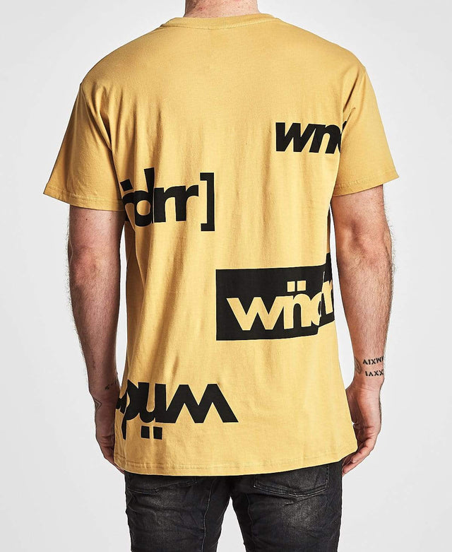 WNDRR Identity Custom Fit T-Shirt Tan