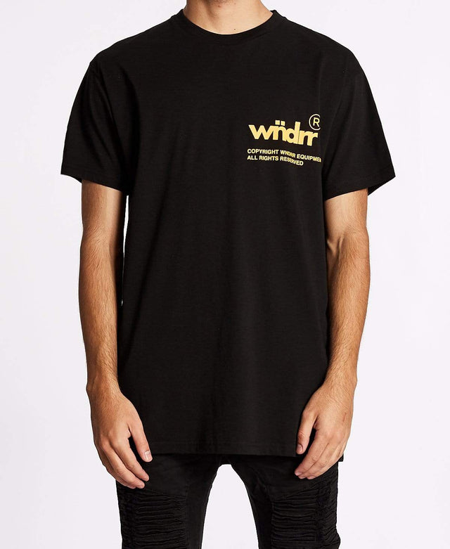 WNDRR Offcut Custom Fit T-Shirt Black