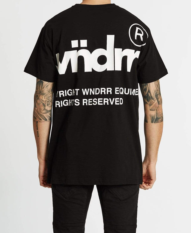 WNDRR Offcut Custom Fit T-Shirt Black/White