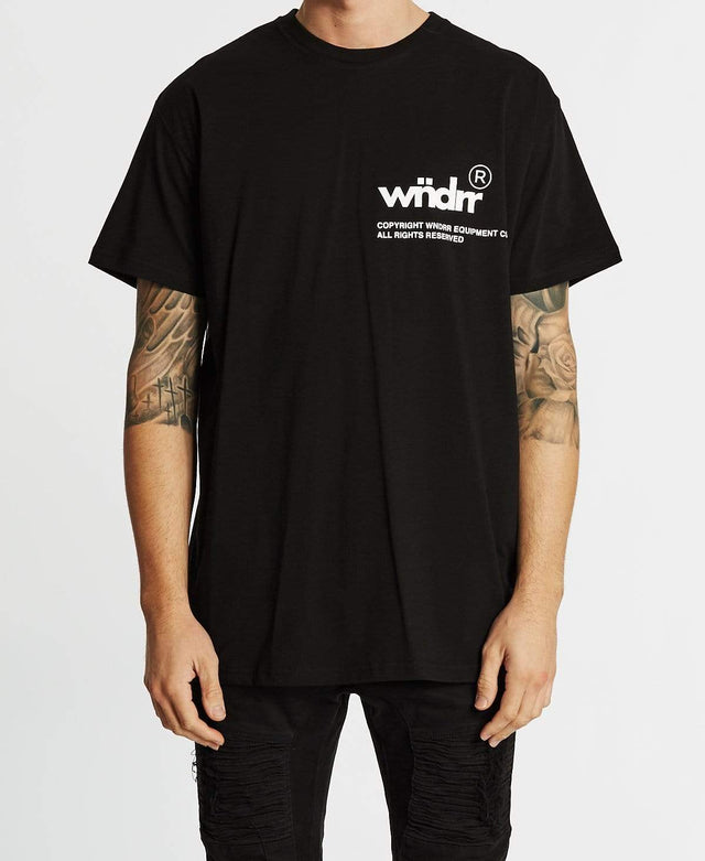 WNDRR Offcut Custom Fit T-Shirt Black/White