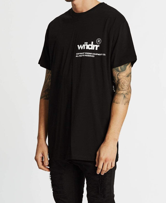 WNDRR Offcut Custom Fit T-Shirt Black/White