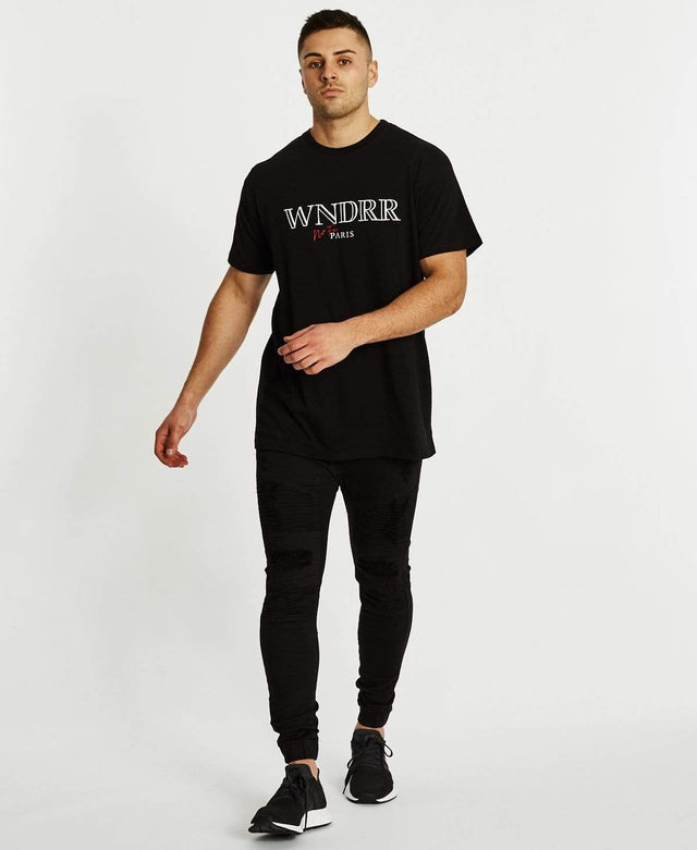 WNDRR Pierre Custom Fit T-Shirt Black