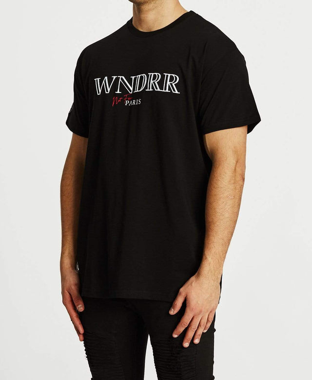 WNDRR Pierre Custom Fit T-Shirt Black