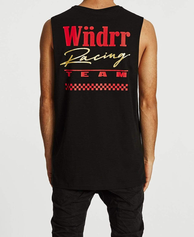 WNDRR Pit Lane Muscle Tee Black