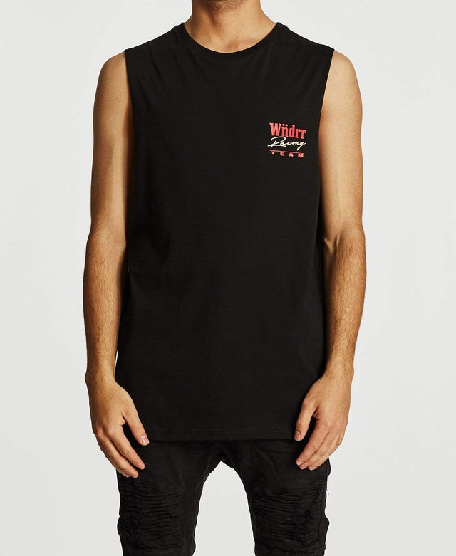 WNDRR Pit Lane Muscle Tee Black