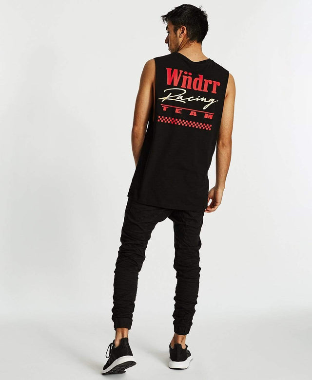 WNDRR Pit Lane Muscle Tee Black