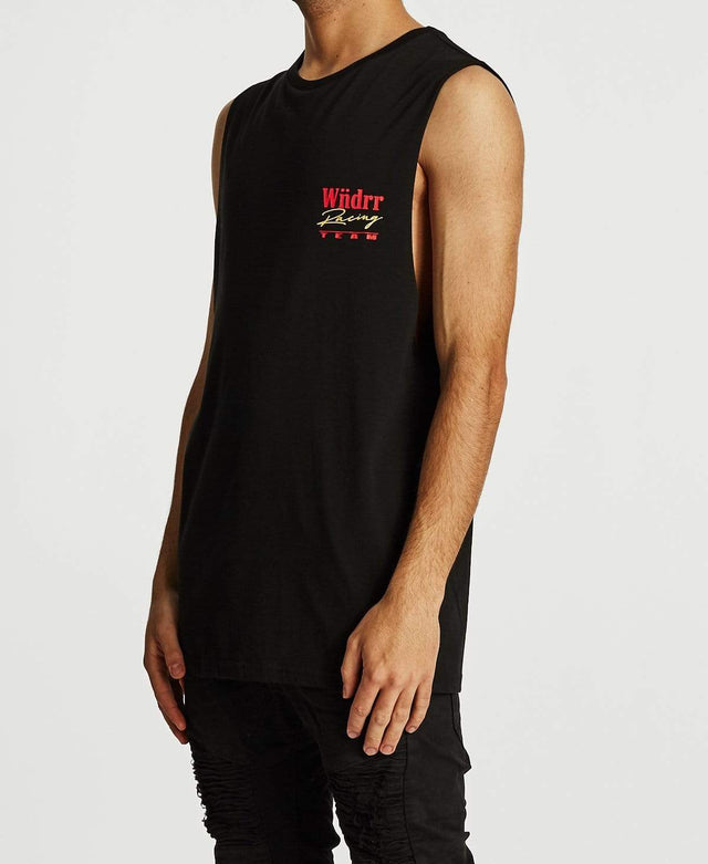 WNDRR Pit Lane Muscle Tee Black