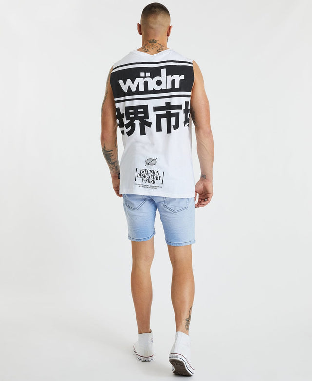 WNDRR Precision Muscle Tee White