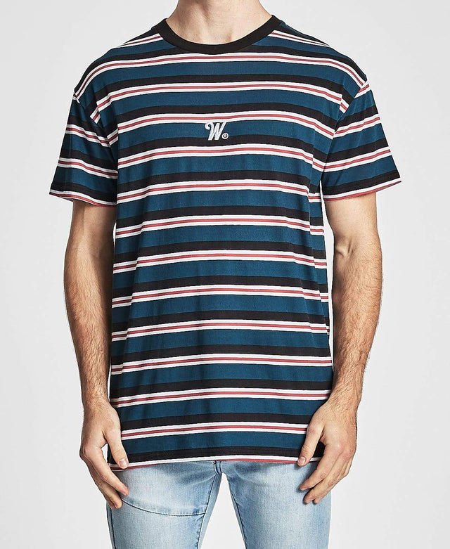 WNDRR Recess Stripe Custom Fit T-Shirt Multi Colour