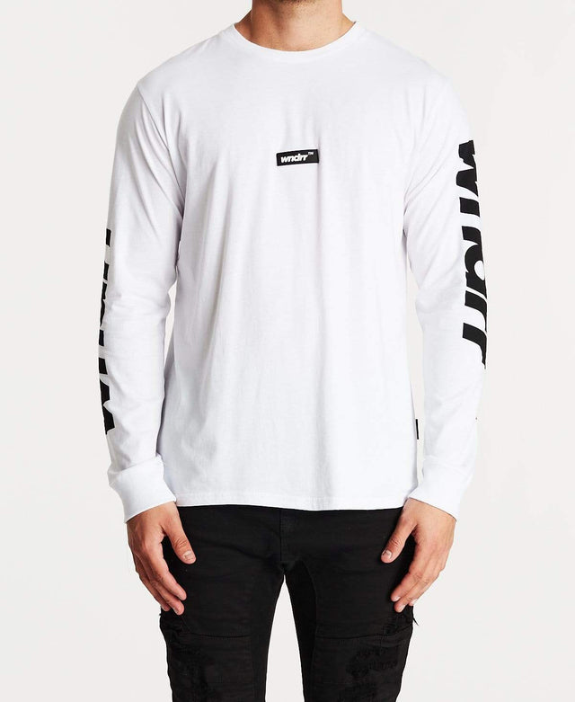 WNDRR Recoil Long Sleeve T-Shirt White