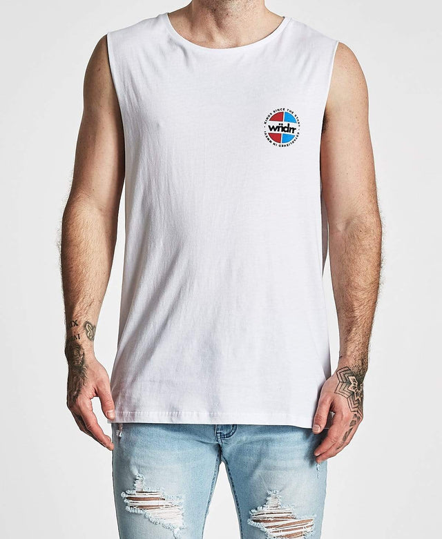 WNDRR Tourer Muscle Tee White
