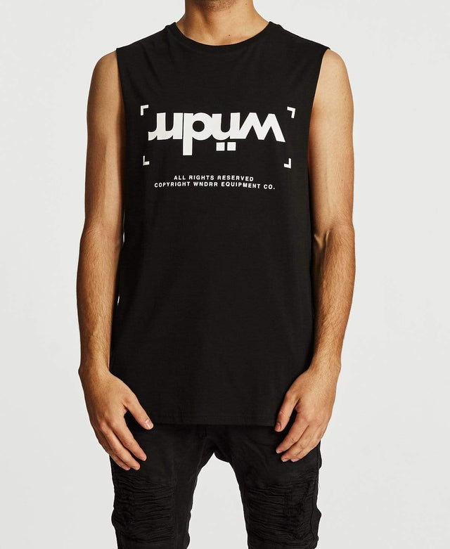 WNDRR Unlocked Muscle Tee Black