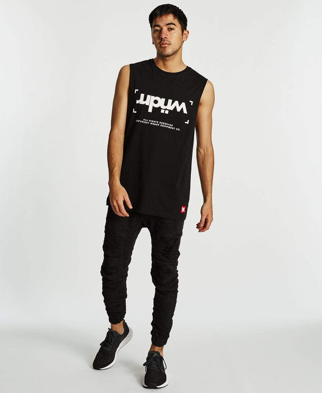WNDRR Unlocked Muscle Tee Black