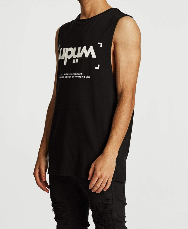WNDRR Unlocked Muscle Tee Black