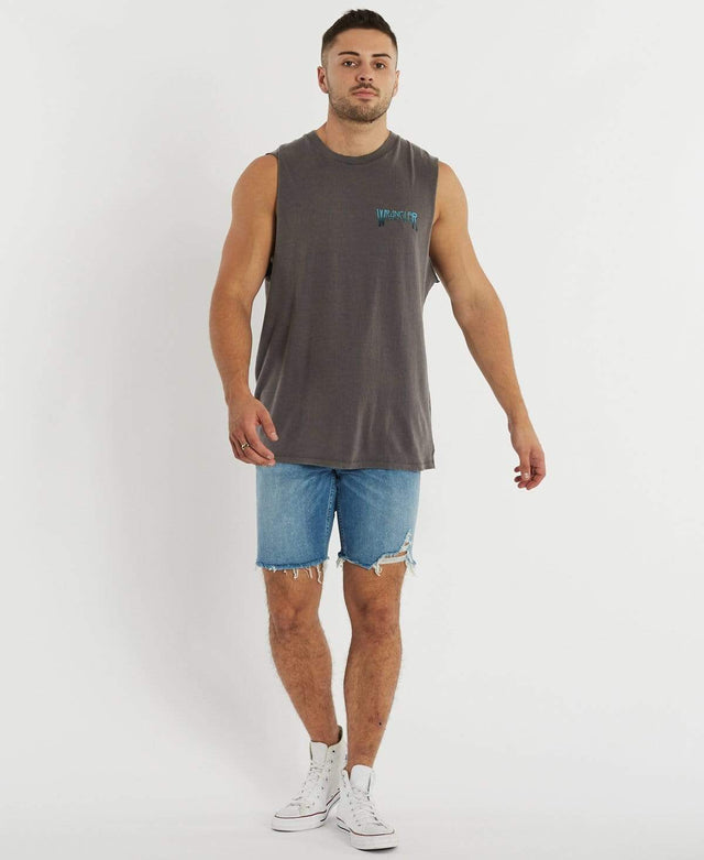 Wrangler Devil Delight Back Muscle Tee Slate