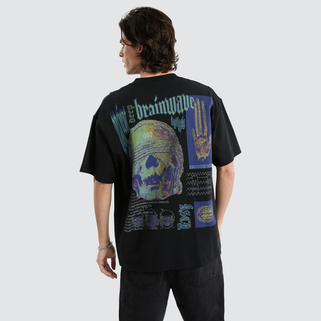 Brainwave Street Tee Anthracite Black