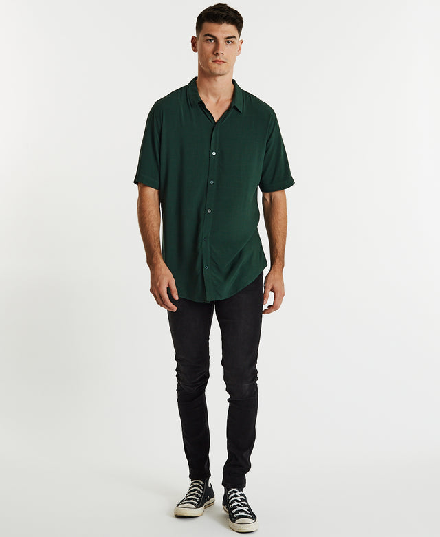 Oxford Short sleeve Shirt Pigment Sycamore