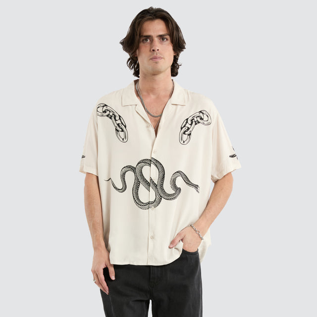 Flash Relaxed Resort Shirt Moonbeam