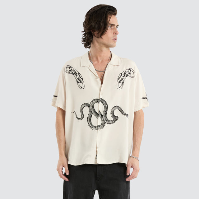 Flash Relaxed Resort Shirt Moonbeam