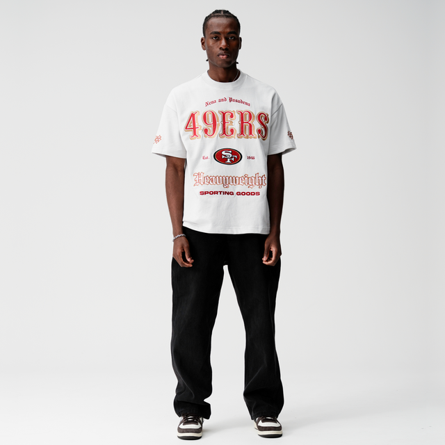 San Francisco 49ers Coach Loopback Tee Glacier Grey