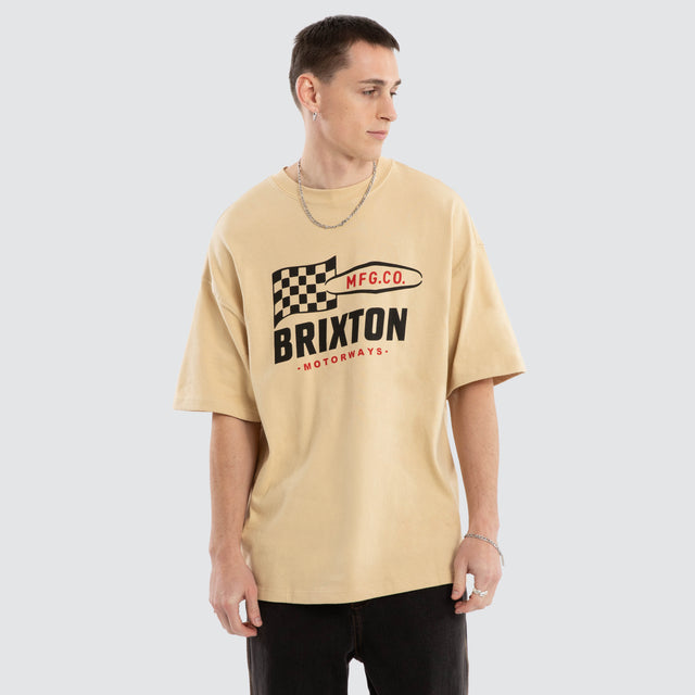 Motorway Heavyweight Tee Cream
