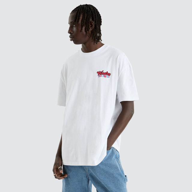 Bowling Box Fit Tee White