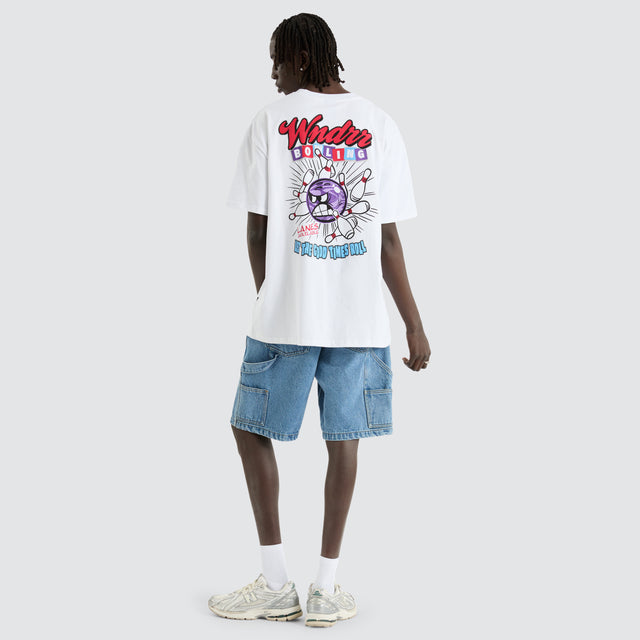 Bowling Box Fit Tee White