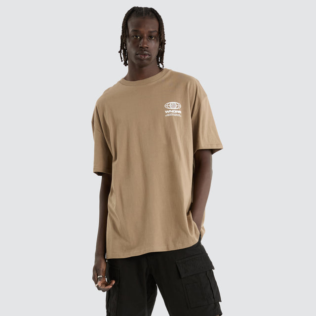 Outlet Box Fit Tee Taupe