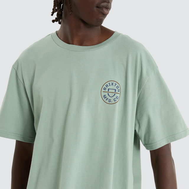 Crest II Tee Chinois Green/Washed Navy/Sepia