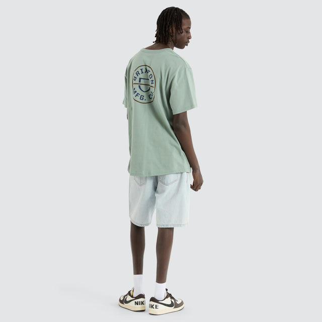 Crest II Tee Chinois Green/Washed Navy/Sepia