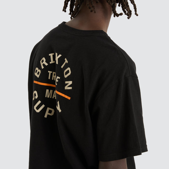 Oath V Tee Black/White Cap/Persimmon Orange