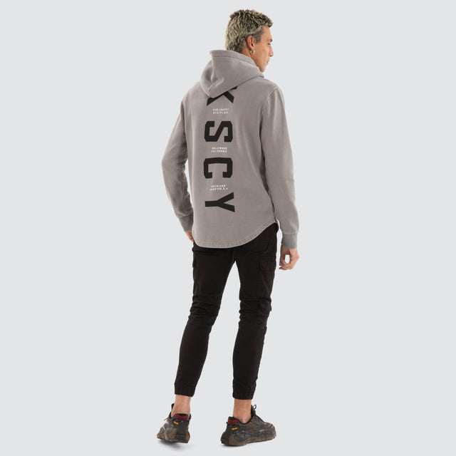 Wander Dual Curved Hoodie Pigment Frost Grey