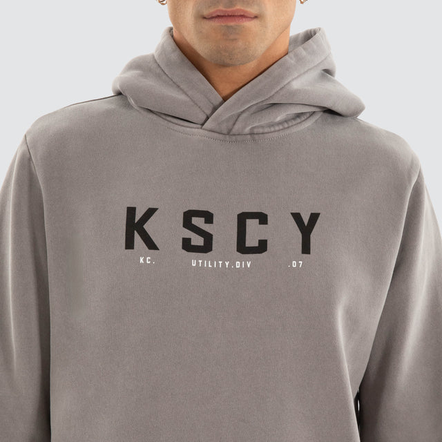 Wander Dual Curved Hoodie Pigment Frost Grey