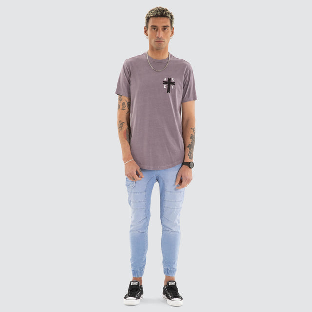 Decay Dual Curved Tee Pigment Grey Ridge
