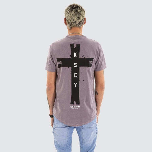 Decay Dual Curved Tee Pigment Grey Ridge