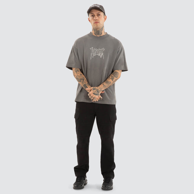 Whisper Street Tee Charcoal
