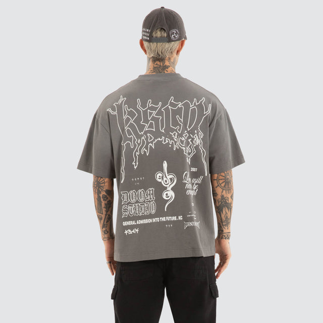 Whisper Street Tee Charcoal