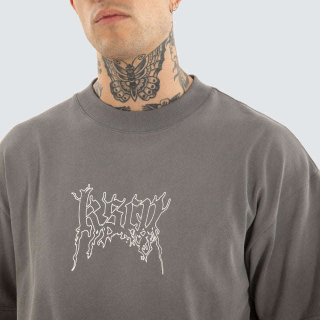 Whisper Street Tee Charcoal