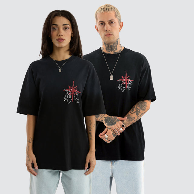 Coven Box Fit Tee Jet Black