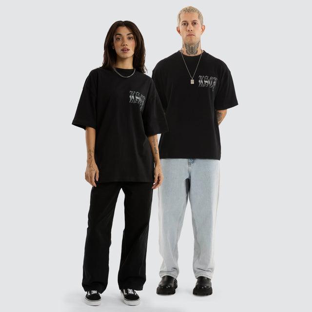 Thrive Street Tee Jet Black