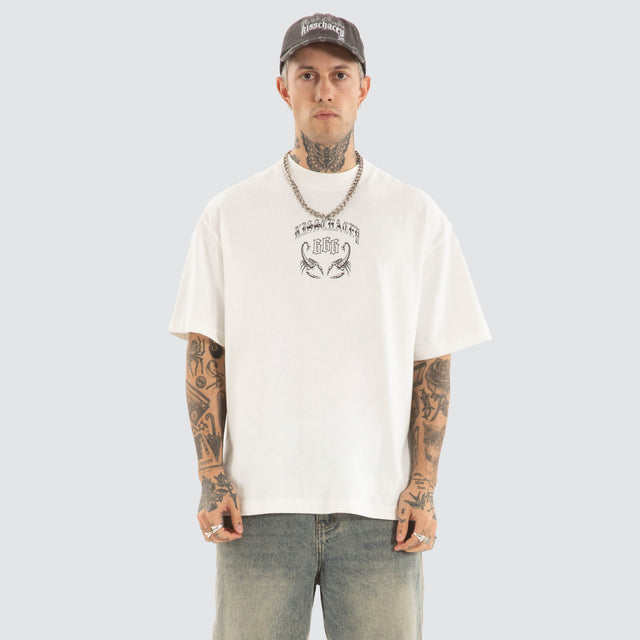 Sacrifice Street Tee Natural White