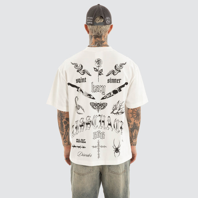 Sacrifice Street Tee Natural White