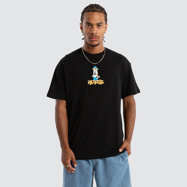 Peace Man Box Fit Tee Black