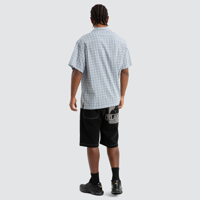 Wall Check Short Sleeve Shirt Blue