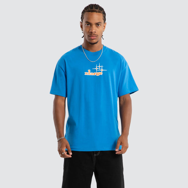 Jewel Case Box Fit Tee Bright Blue