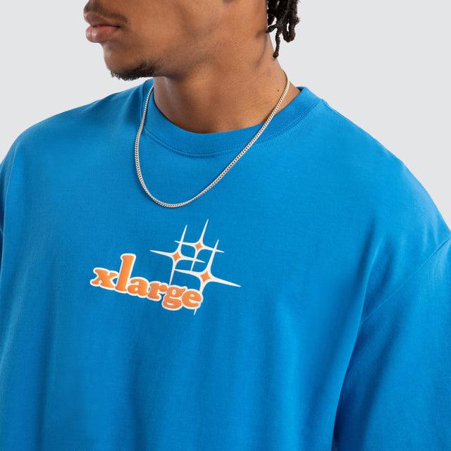 Jewel Case Box Fit Tee Bright Blue