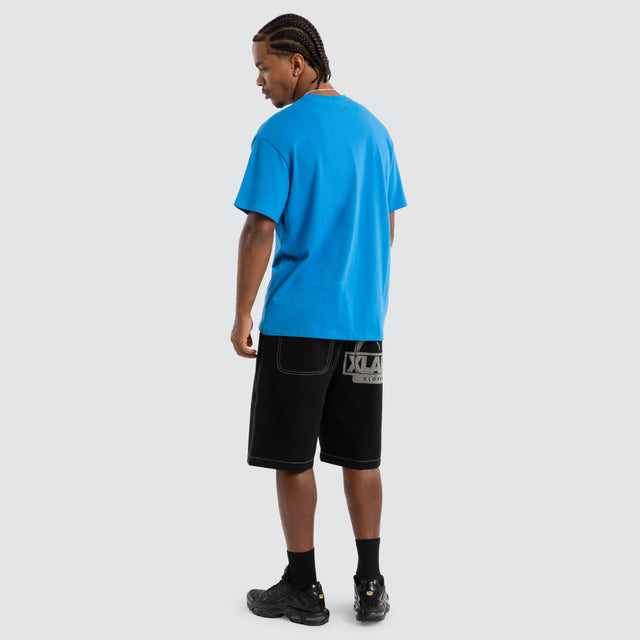 Jewel Case Box Fit Tee Bright Blue