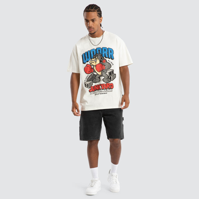 Junkyard Box Fit Tee White