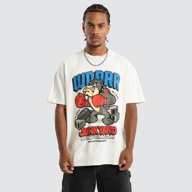 Junkyard Box Fit Tee White